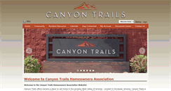 Desktop Screenshot of canyontrailshoa.com